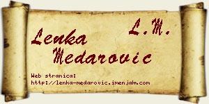 Lenka Medarović vizit kartica